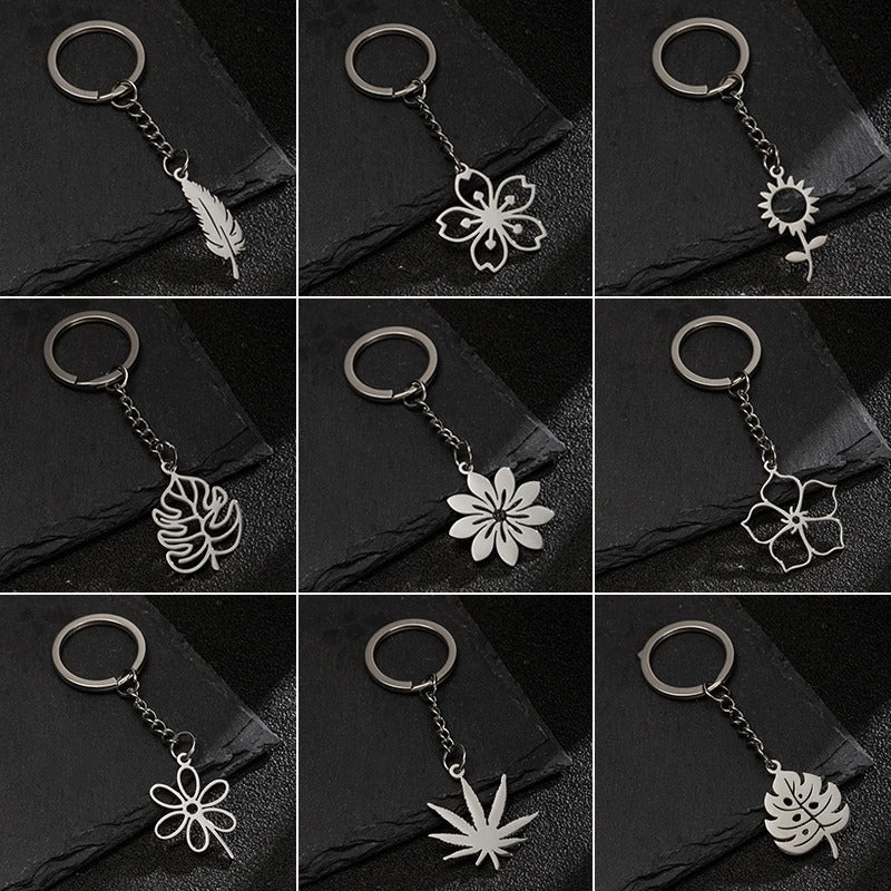 Flower/Leaf Keychain
