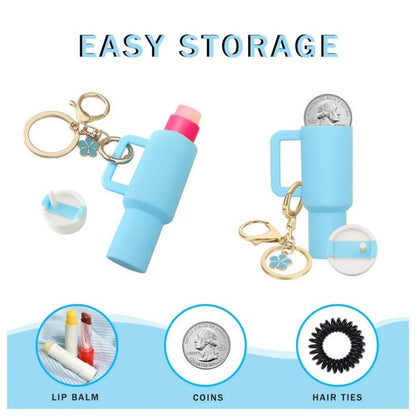 Stanley Cup Keychain/Lip Balm Holder