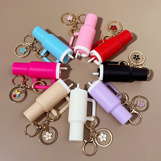 Stanley Cup Keychain/Lip Balm Holder