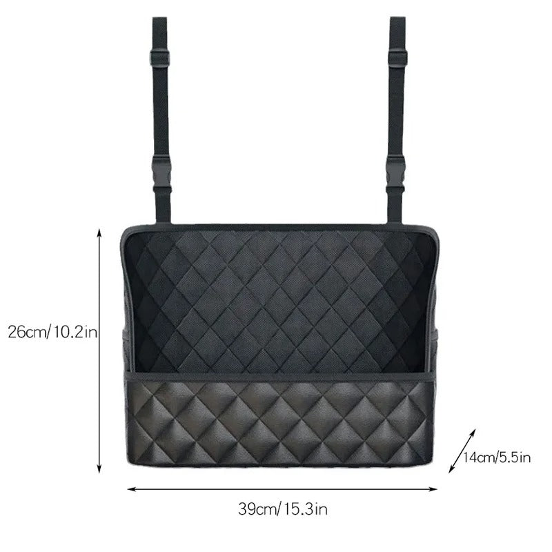Leather Car Seat Storage Bag