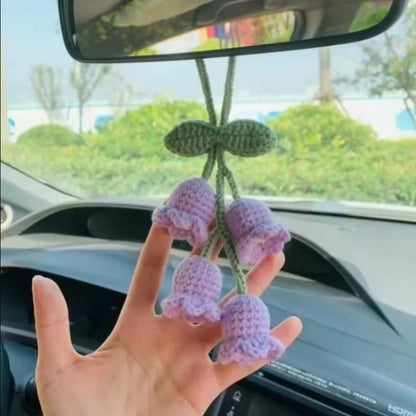 Crochet Lily Mirror Ornament